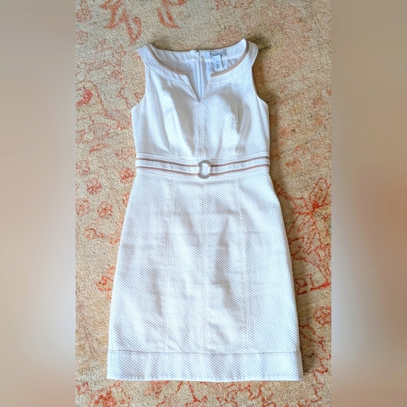 White House Black Market Dresses & Skirts - White House Black Market Cream Sheath Midi Dress